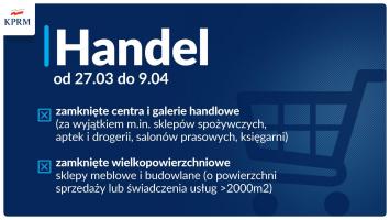 Nowe obostrzenia w/z z COVID-19 obowiązujące od 27.03. do 9.04.